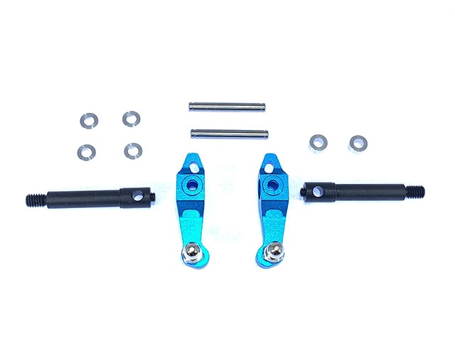 Aluminum Steering Knuckle (for Tamiya WR-02 Wild Willy) Blue