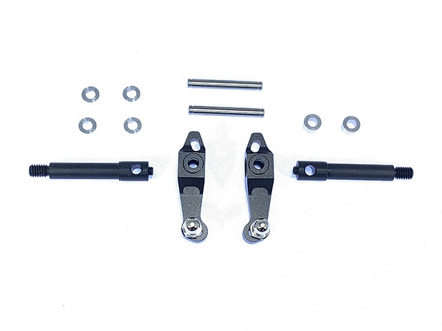 Aluminum Steering Knuckle (for Tamiya WR-02 Wild Willy) Black