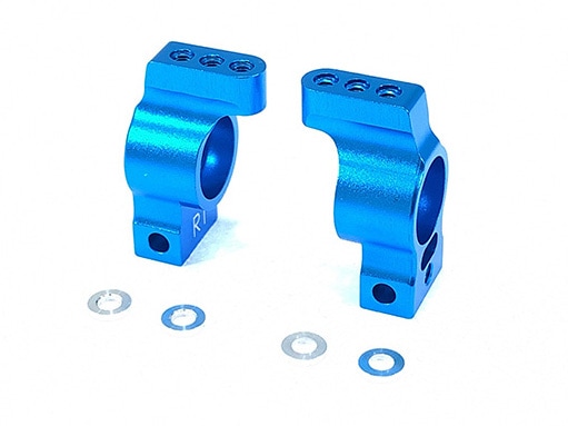 Aluminum Rear Hub Toe-In 1 Degrees (for Tamiya DF-03) Blue