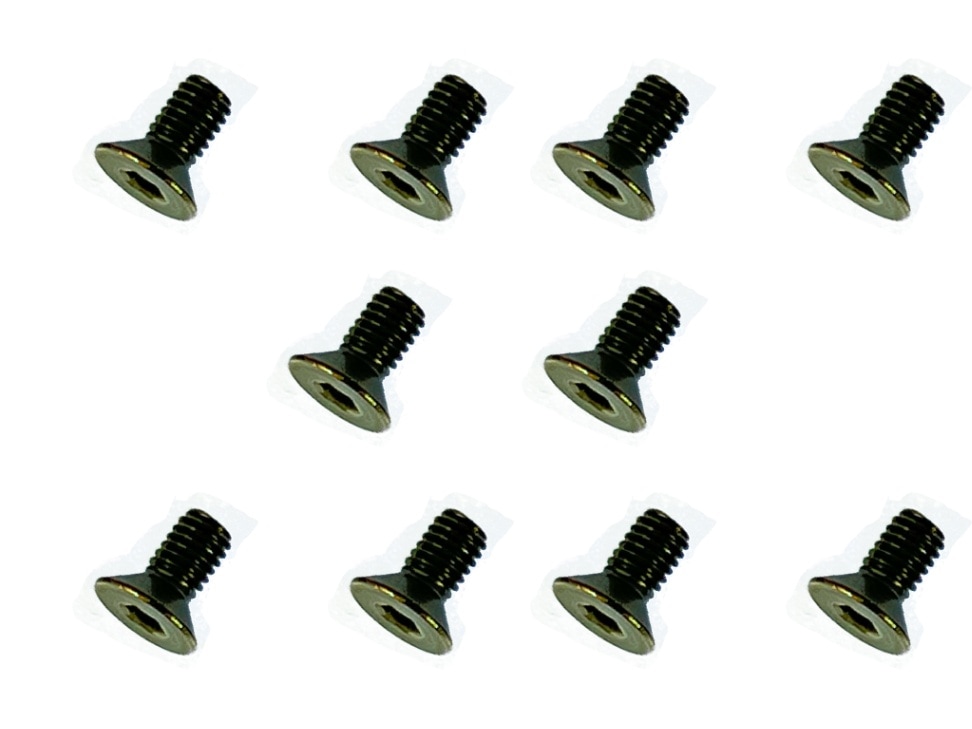 S-Flex Titanium M3×6mm Hex Socket Countersunk Screw 10pcs S-Flex