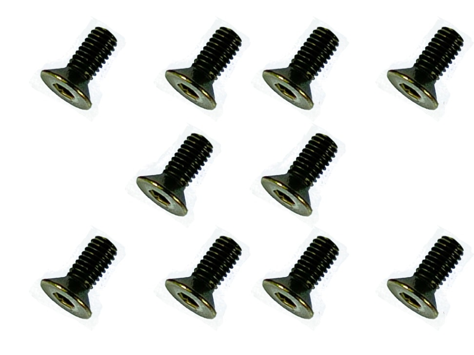 S-Flex Titanium M3×7mm Hex Socket Countersunk Screw 10pcs S-Flex