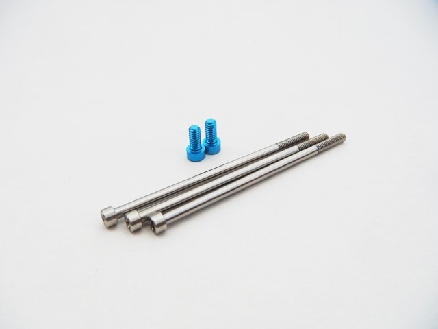 HOBBYWING  V10 G4チタン/アルミスクリューセット (T-Blue) Hobbywing V10 G4 Titan/Alum. Screw Set [T-Blue]