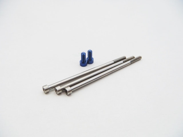 HOBBYWING  V10 G4チタン/アルミスクリューセット (Y-Blue) Hobbywing V10 G4 Titan/Alum. Screw Set [Y-Blue]