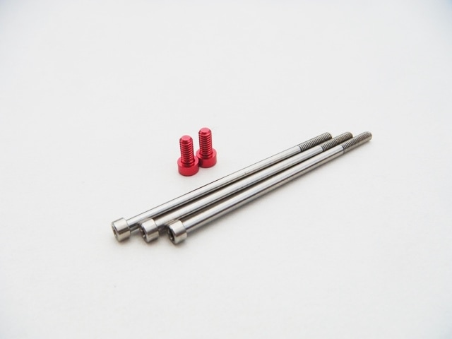 HOBBYWING  V10 G4チタン/アルミスクリューセット (Red) Hobbywing V10 G4 Titan/Alum. Screw Set [Red]