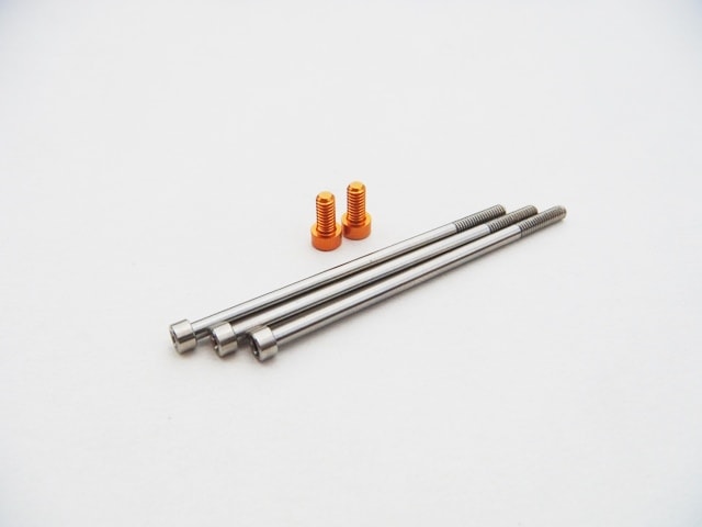 HOBBYWING  V10 G4チタン/アルミスクリューセット (Orange) Hobbywing V10 G4 Titan/Alum. Screw Set [Orange]