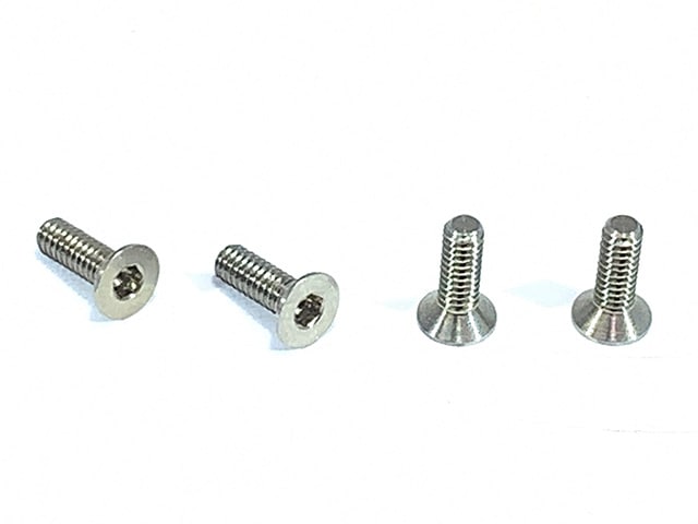 Machined 64 Titanium Hex Socket Countersunk Screw M2×6mm 4pcs High Precision Machined 64Titanium hex flat head screw M2×6mm 4pcs