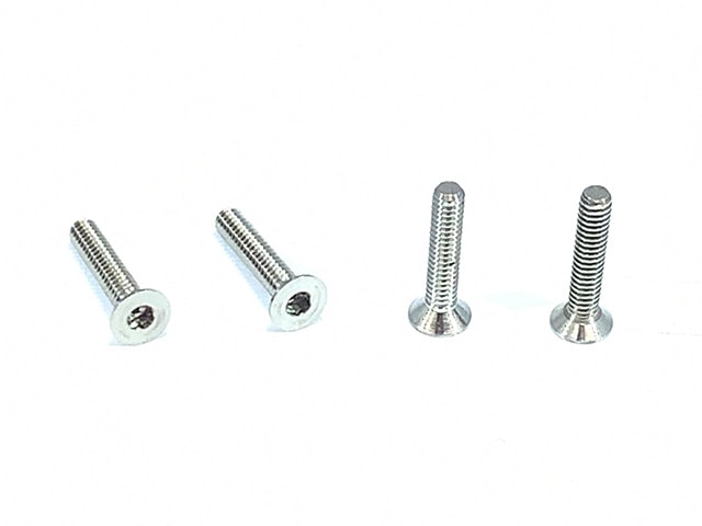 Machined 64 Titanium Hex Socket Countersunk Screw M2×10mm 4pcs High Precision Machined 64Titanium hex flat head screw M2×10mm 4pcs