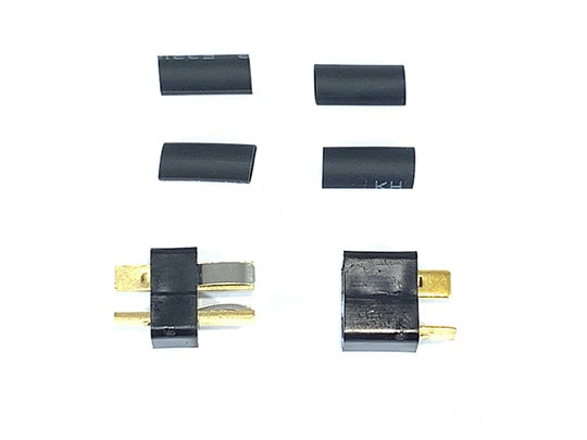 T Type 2P Connector Black (Male / Female 1 Pair) 2P Connecter (1Pair)
