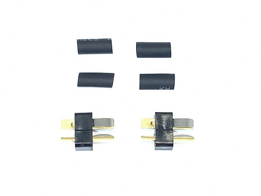 T Type 2P Connector Black (Male 2pcs) 2P Connecter (Male 2pcs)