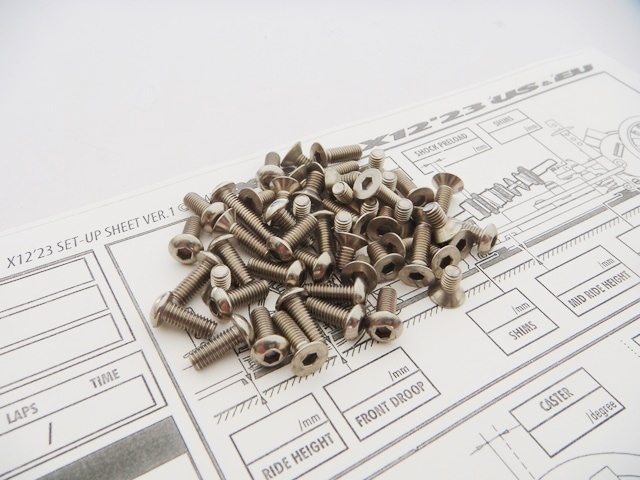 X Ray X12 2023 Titanium Hex Socket Screw Set X RAY X1