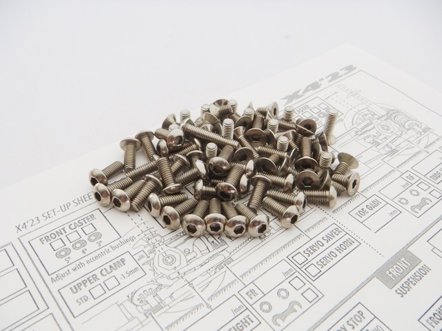 X Ray X4 2023 Titanium Hex Socket Screw Set X RAY X4