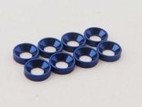 M2 Aluminum Countersunk Washer (Dark Blue) 8pcs M2 Washer for countersunk screw (Blue) OD4.6mm 8pcs