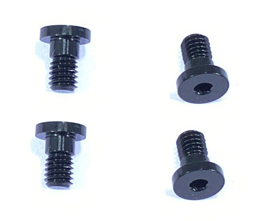Aluminum Spur Gear Fixed Screw (Black) 4pcs Aluminum Spur gear Fixing screw (Black) for TAMIYA 4pcs (for Tamiya)