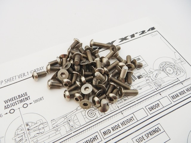X Ray X1 2024 Titanium Hex Socket Screw Set X RAY X1