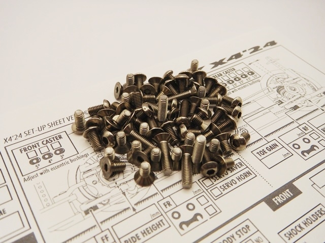 X Ray X4 2024 Titanium Hex Socket Screw Set X RAY X4