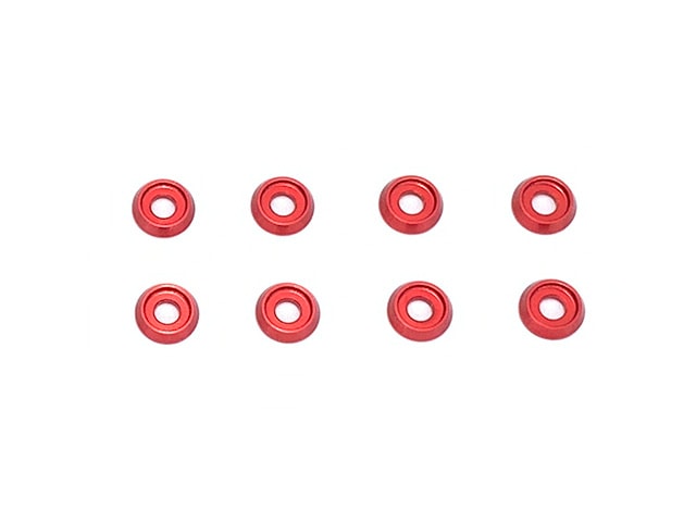 Aluminum Washer (for M3 Cap Screw)(Red) 8pcs Aluminum M3