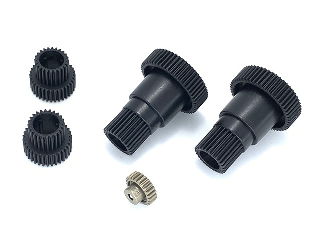 High-Speed Gear & Ultra-Hard Aluminum Pinion 23T Set (for Tamiya GF-01)