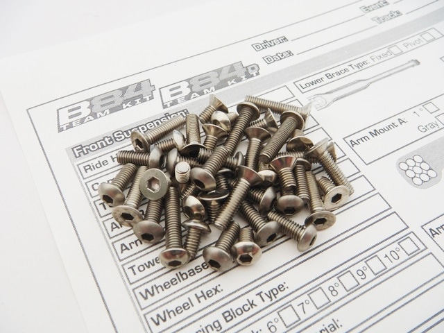 Team Associated RC10 B84 C/D Titanium Hex Socket Screw Set