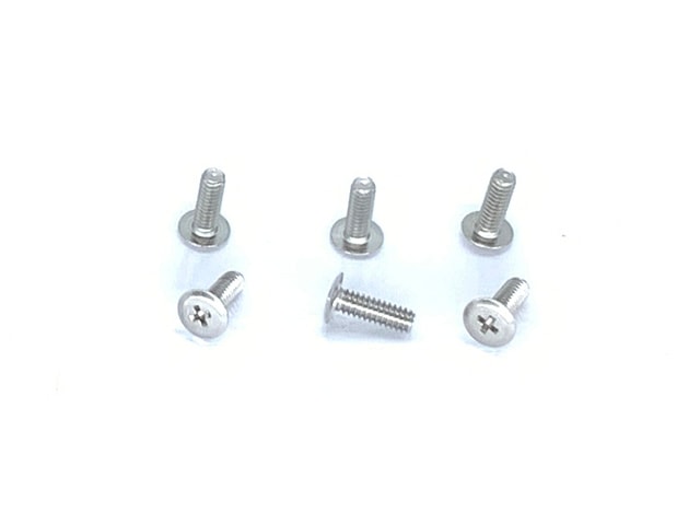 ステンレス極薄ヘッドビス M2×6mm 十字型 6本入 M2×6mm Stainless steel Ultra-thin head screws (6pcs)