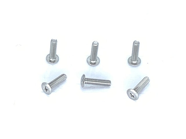 Stainless Steel Ultra-Thin Head Screw M2×8mm Cross Type 6 pcs. M2×8mm