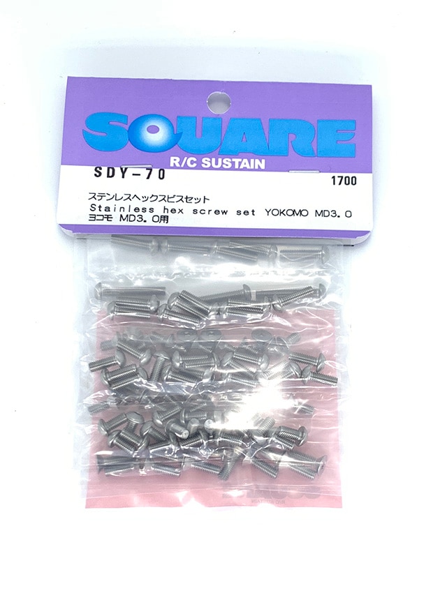 ステンレスヘックスビスセット　ヨコモMD3.0用　Stainless steel hex screw set  (YOKOMO MD3.0)