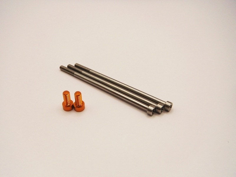 ブラシレスモーターBandit G4用チタン/アルミスクリューセット(オレンジ) 　Titanium/Aluminum Screw Set for Bandit G4 Brushless Motor (Orange)