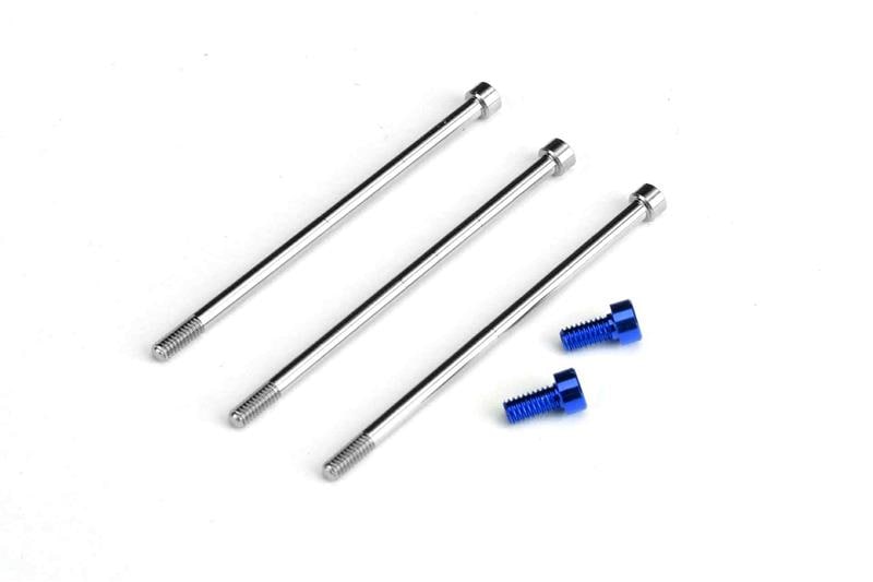 ブラシレスモーターBandit G4R用チタン/アルミスクリューセット(濃ブルー)  　Titanium/Aluminum Screw Set for Bandit G4R Brushless Motor (Dark Blue)