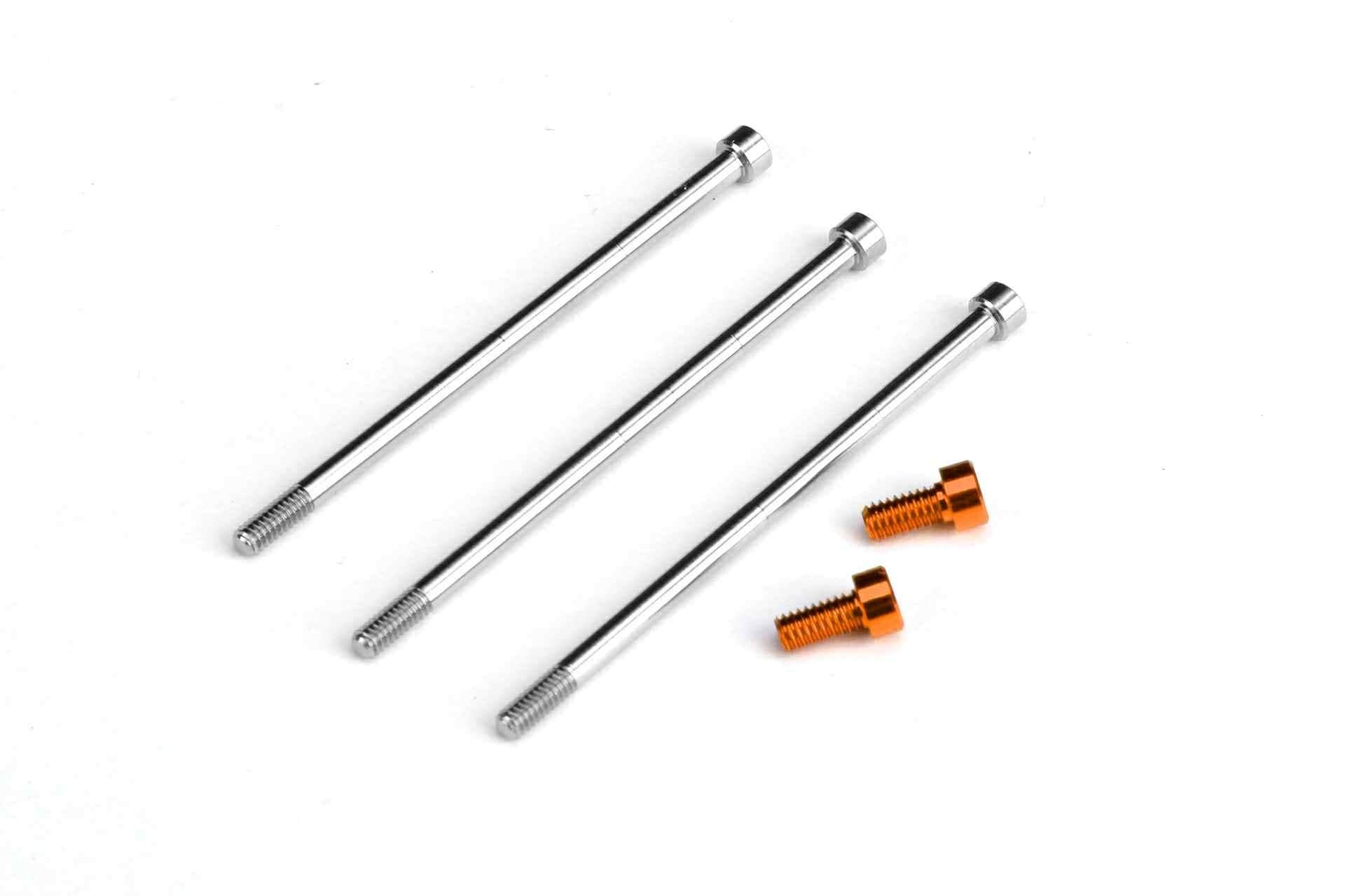 ブラシレスモーターBandit G4R用チタン/アルミスクリューセット(オレンジ)  　Titanium/Aluminum Screw Set for Bandit G4R Brushless Motor (Orange)